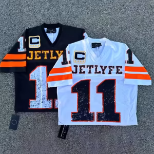 YUJIA Custom Men’s Rugby Jersey T-Shirt Wholesale Quick Dry Cotton Polyester Fabric Top Mesh Patchwork Letter Custom Garment