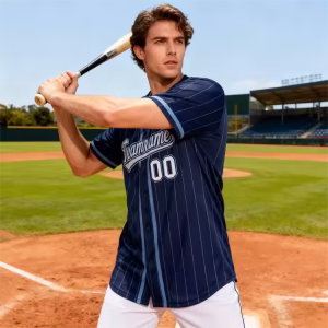 Good Quality Wholesale Printed 100% Polyester Full Button Different Colors Unisex Quick Dry Baseball Jersey Athletic T-Shirt