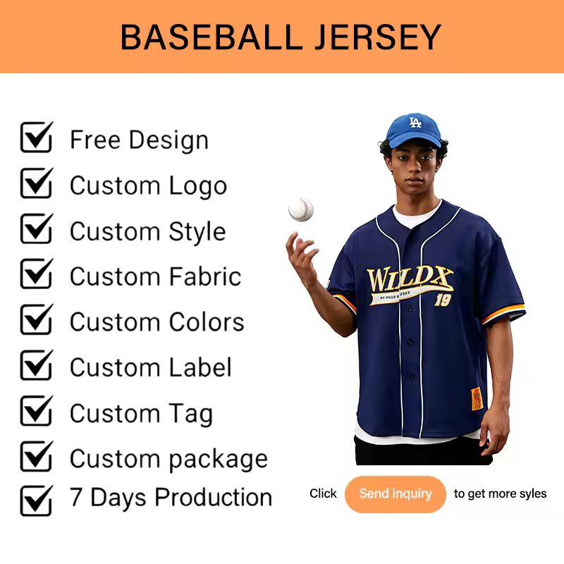 Good Quality Wholesale Printed 100% Polyester Full Button Different Colors Unisex Quick Dry Baseball Jersey Athletic T-Shirt